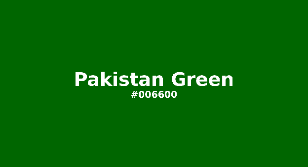 Pakistan Green color swatch