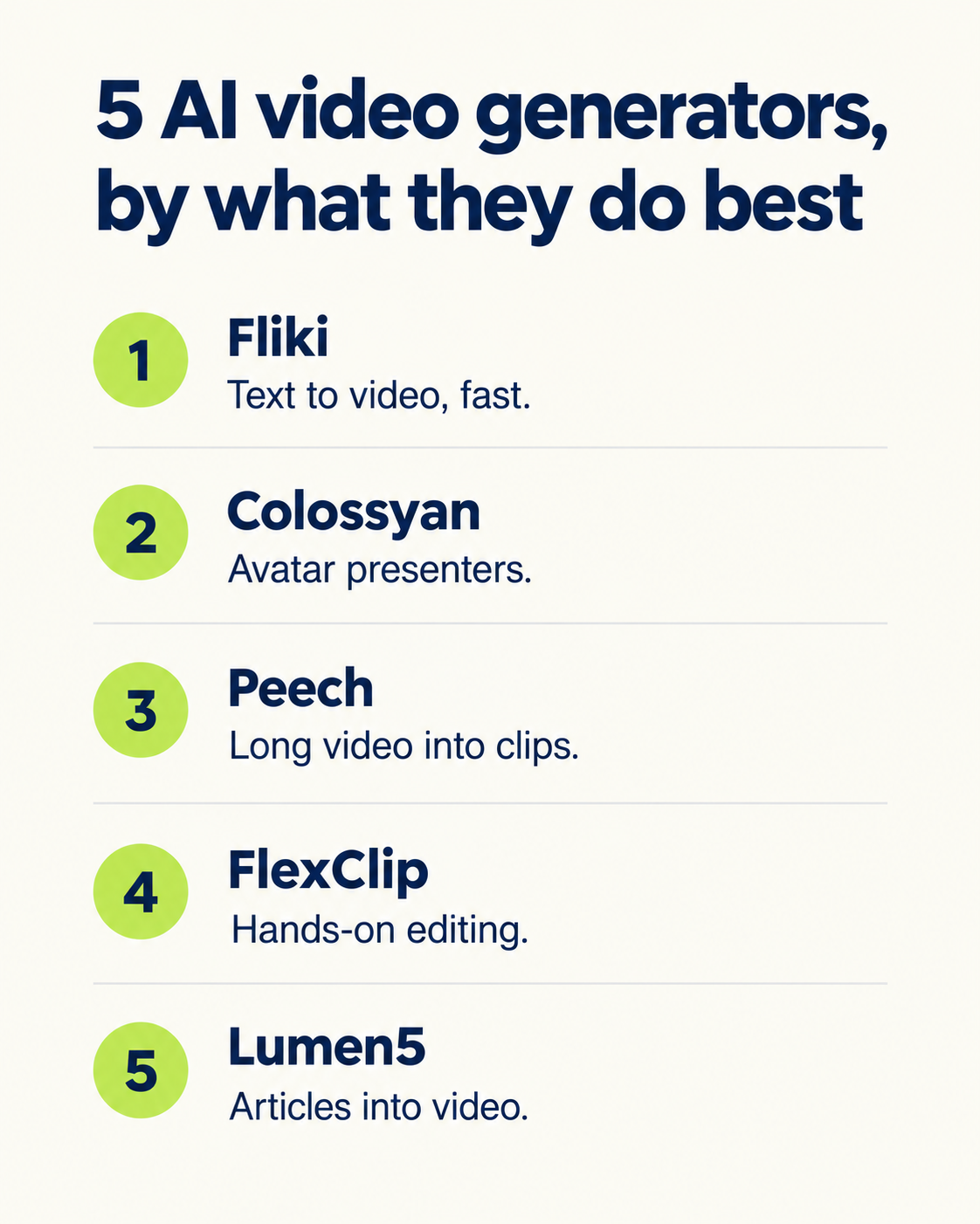 5 Best AI Video Generators in 2026 (and When a Graphic Beats a Video) visual illustration 4