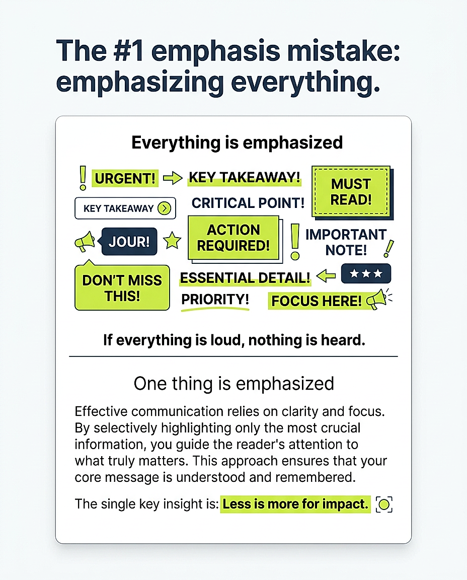 Emphasis in Design: 5 Ways to Make Your Key Point Impossible to Miss visual illustration 7