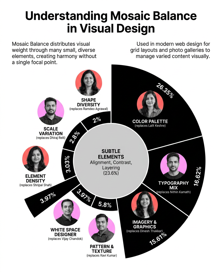 Mosaic balance example in design