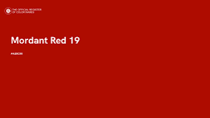 Mordant Red 19 color swatch