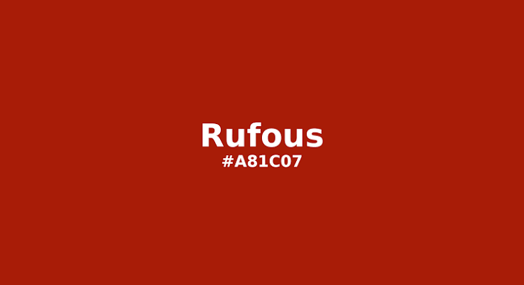 Rufous color swatch