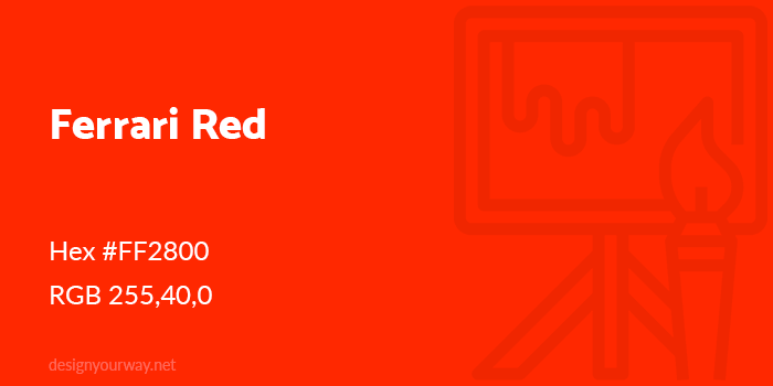 Ferrari Red color swatch
