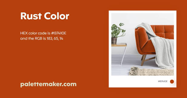 Rust color swatch