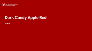 Dark Candy Apple Red color swatch