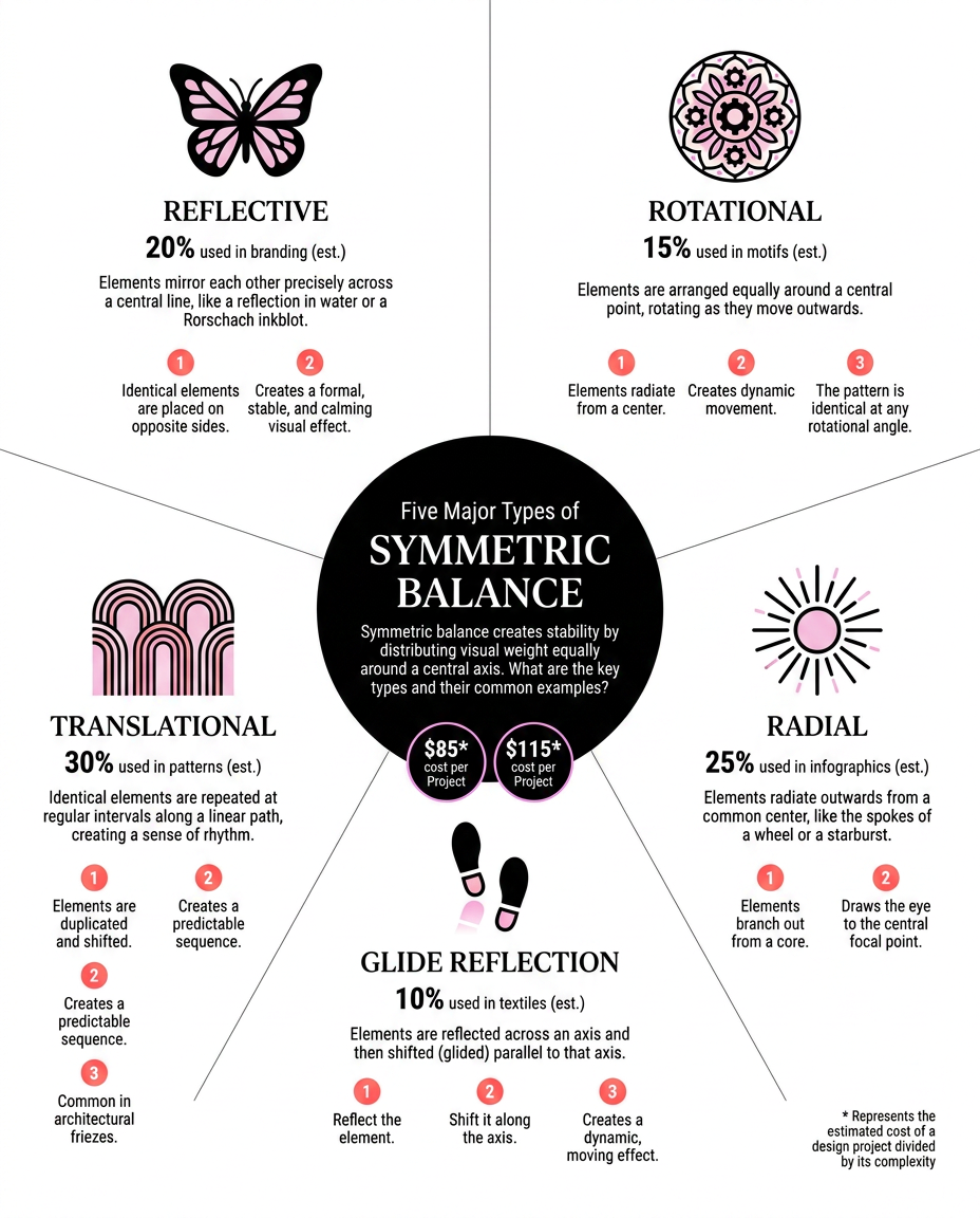 Symmetrical balance example in design